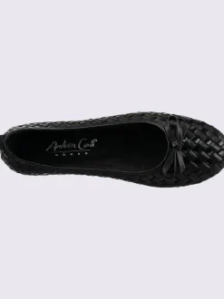 Ballerines cuir de vache verni