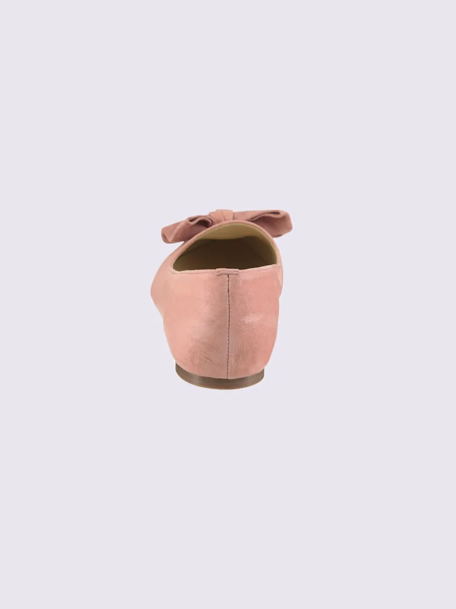 Ballerines cuir velours de chèvre