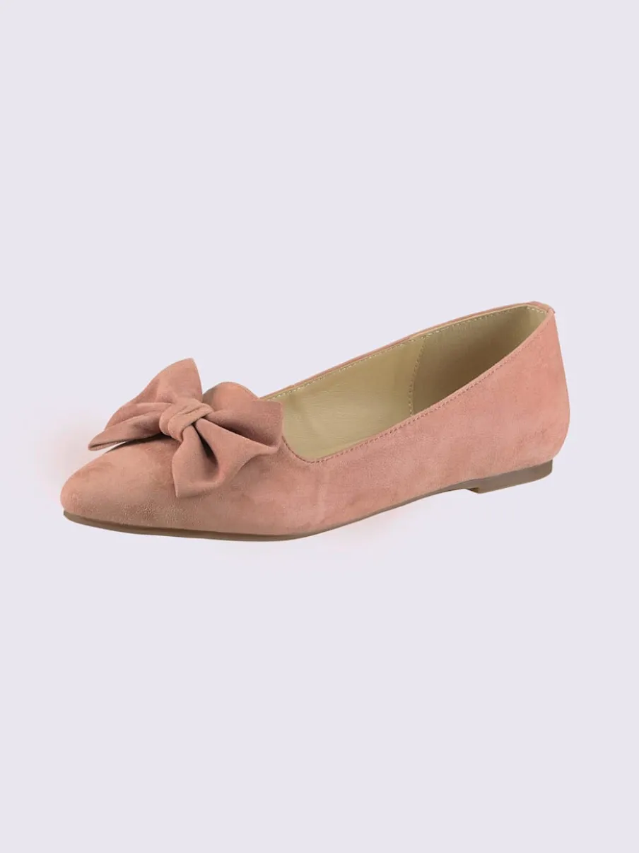 Ballerines cuir velours de chèvre
