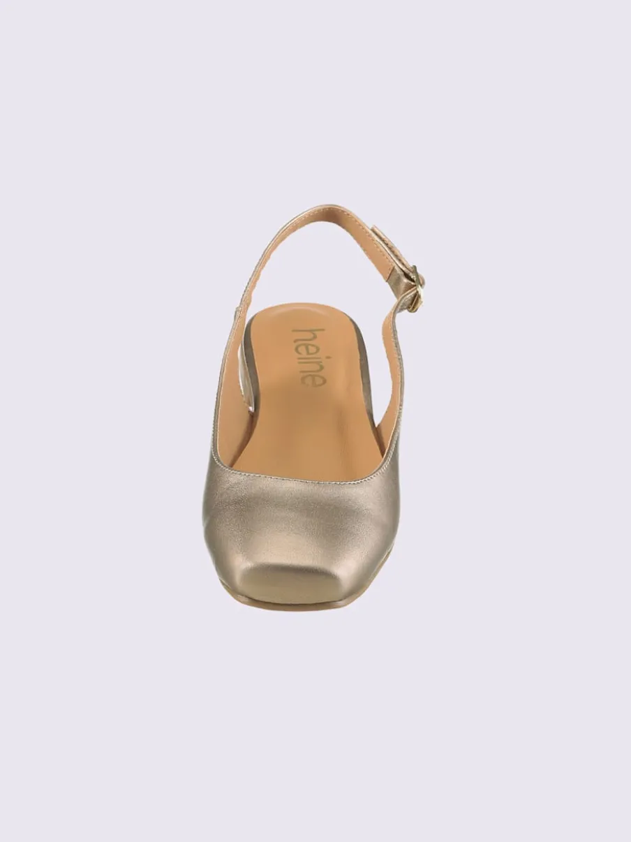 Ballerines ouvertes à l'arrière de fabrication espagnole