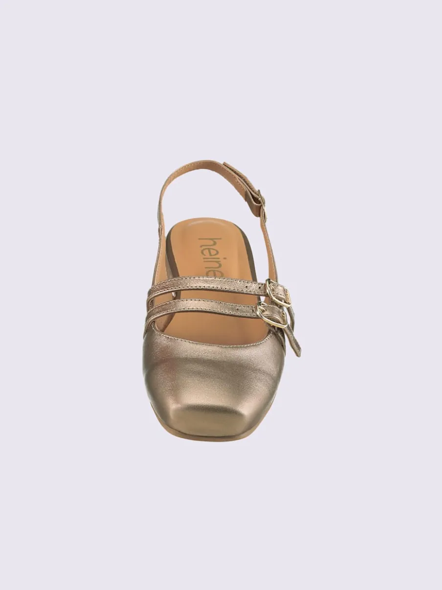 Ballerines ouvertes à l'arrière de fabrication espagnole