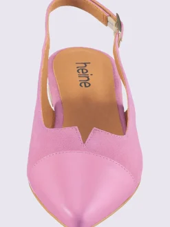 Ballerines ouvertes à l'arrière de fabrication portugaise