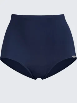 Bas de bikini à coupe haute en microfibre résistante au chlore