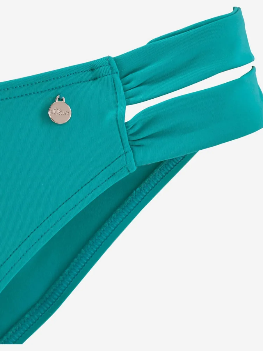 Bas de maillot de bain avec bandes latérales larges en microfibre douce