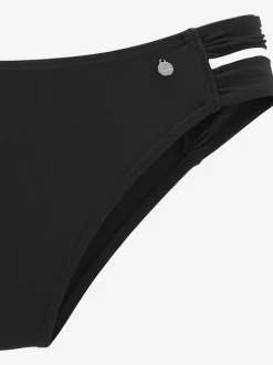 Bas de maillot de bain avec bandes latérales larges en microfibre douce