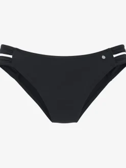 Bas de maillot de bain avec bandes latérales larges en microfibre douce