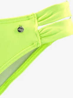 Bas de maillot de bain avec bandes latérales larges en microfibre douce