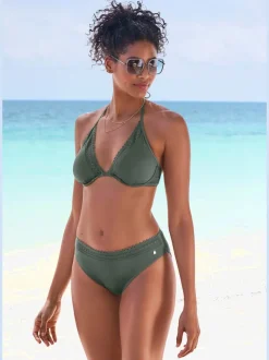 Bas de maillot de bain avec bord découpé au laser et microfibre douce