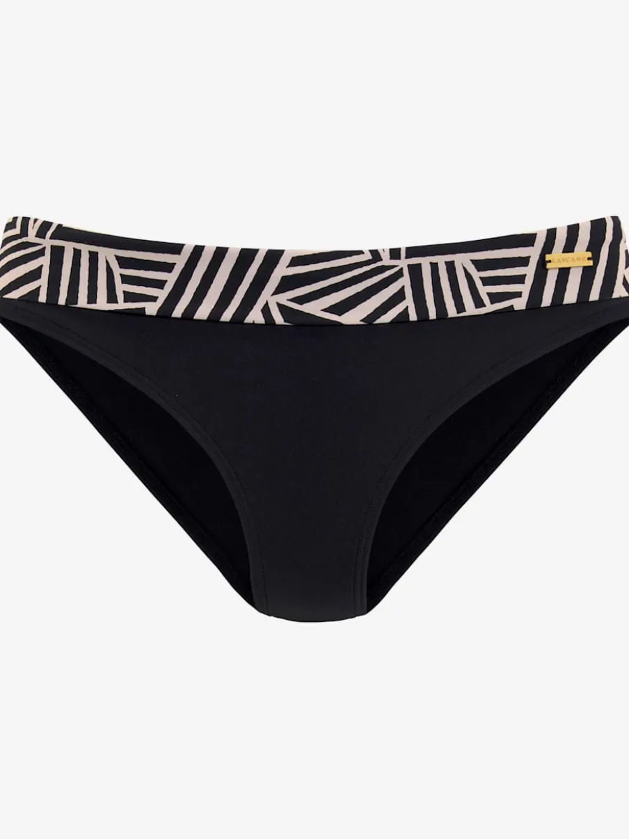 Bas de maillot de bain avec ceinture à motif géométrique