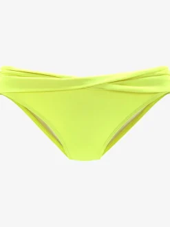 Bas de maillot de bain avec ceinture à revers en microfibre douce