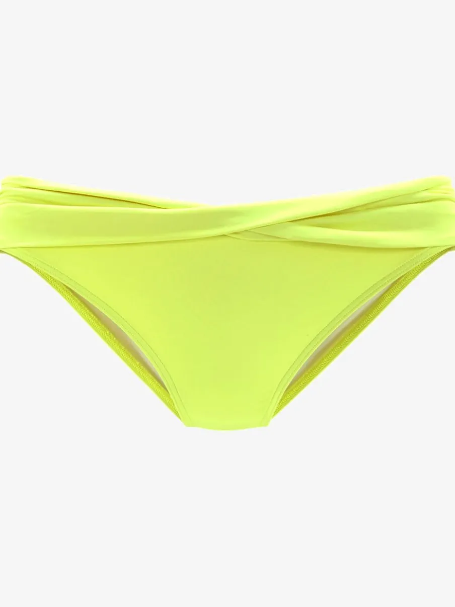 Bas de maillot de bain avec ceinture à revers en microfibre douce