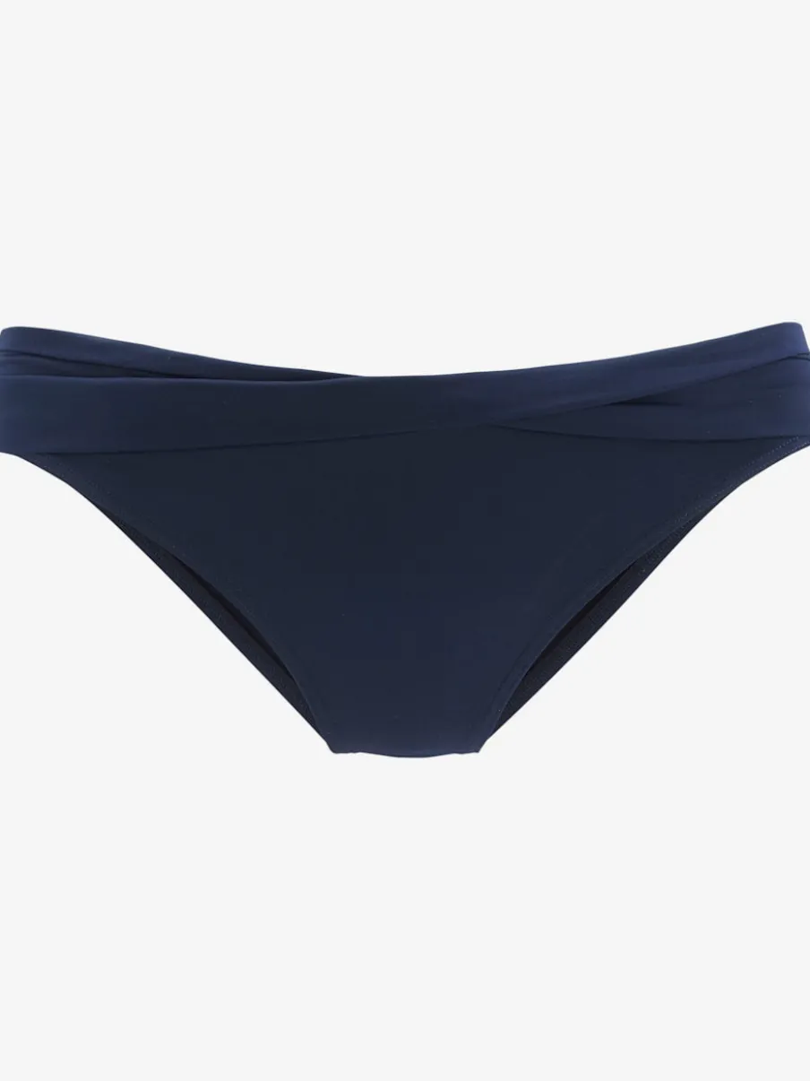 Bas de maillot de bain avec ceinture à revers en microfibre douce