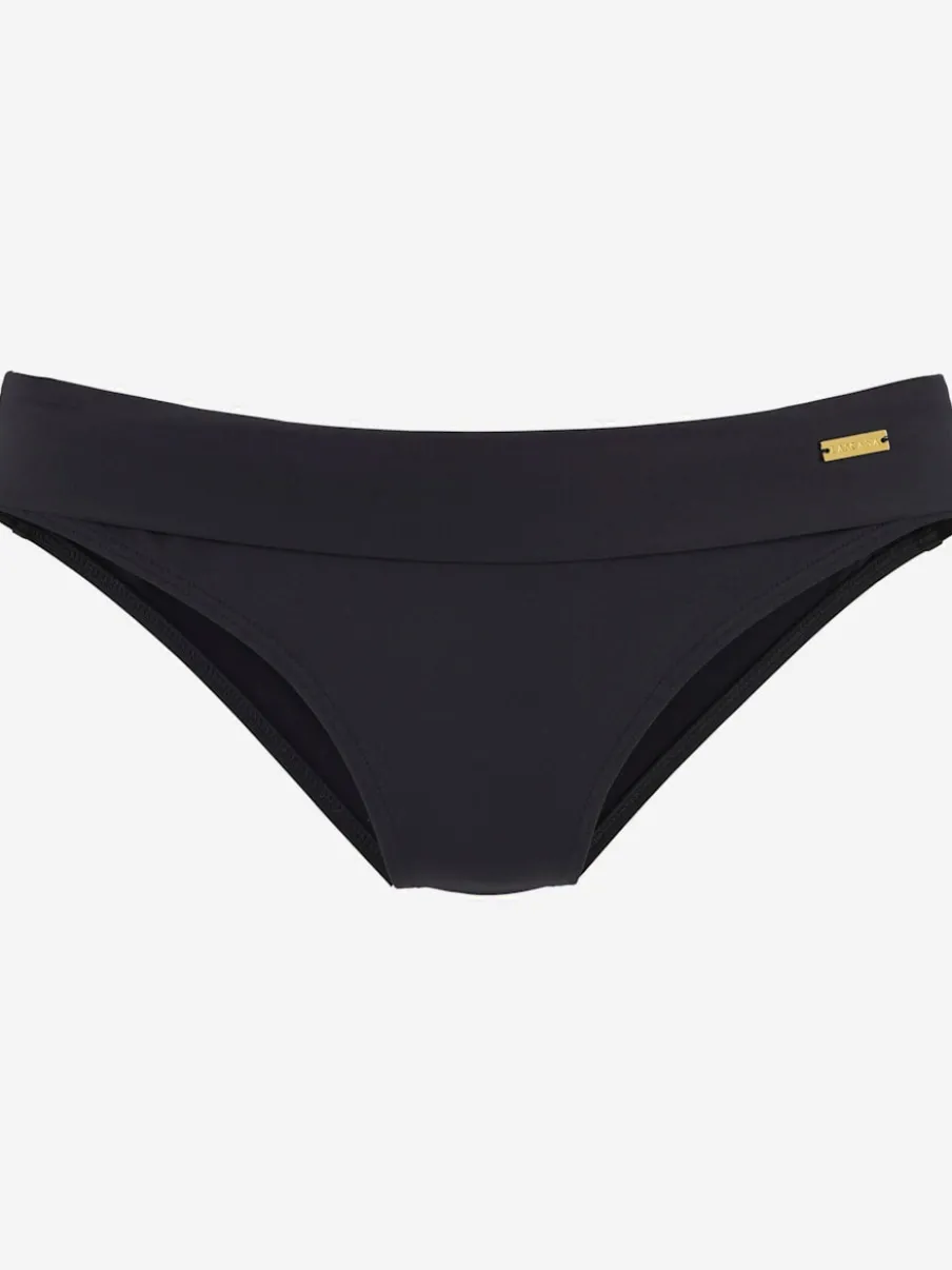 Bas de maillot de bain avec ceinture à revers et microfibre douce