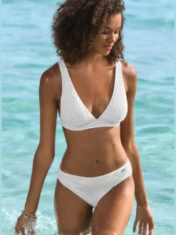 Bas de maillot de bain avec coupe classique et qualité structurée florale