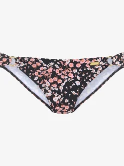 Bas de maillot de bain avec imprimé floral et fines barrettes latérales