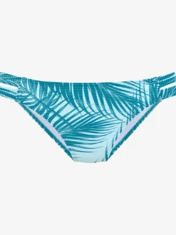 Bas de maillot de bain avec imprimé palmiers et découpe latérale