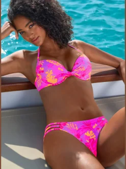 Bas de maillot de bain avec imprimé floral intégral