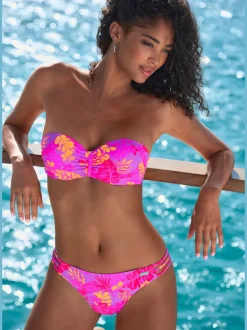 Bas de maillot de bain avec imprimé floral intégral