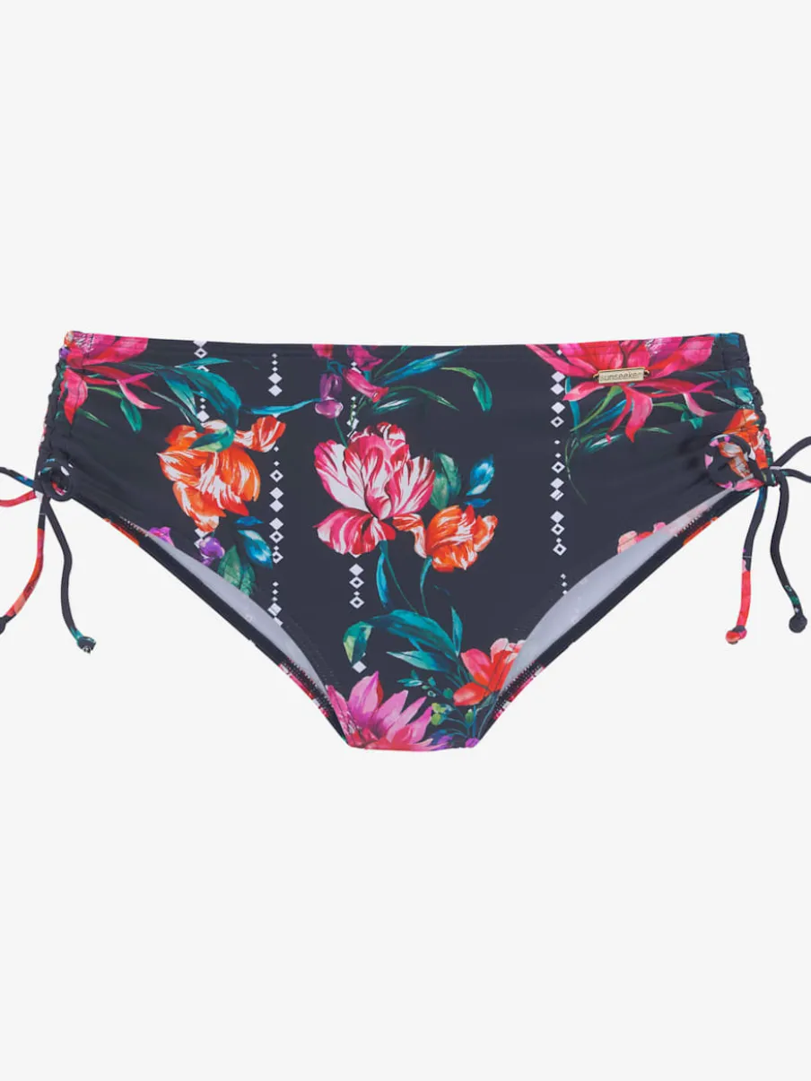 Bas de maillot de bain avec impression florale et barrette ajustable