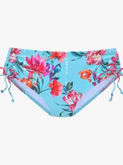 Bas de maillot de bain avec impression florale et barrette ajustable