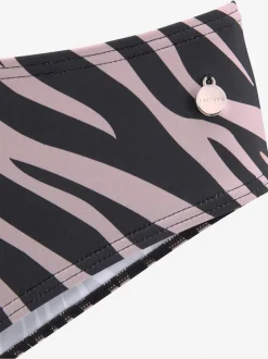 Bas de maillot de bain avec imprimé animal et échancrures hautes