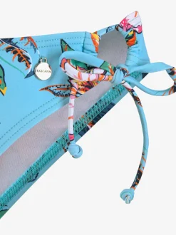 Bas de maillot de bain avec imprimé floral et liens à nouer