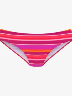 Bas de maillot de bain avec rayures estivales et coupe classique
