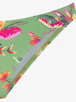 Bas de maillot de bain brésilien à imprimé floral et couture fine