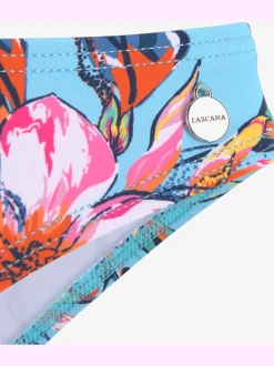 Bas de maillot de bain brésilien à imprimé floral et couture fine