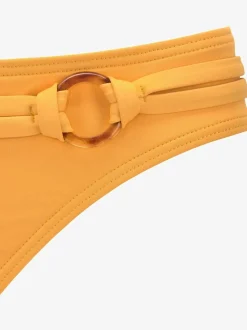 Bas de maillot de bain à ceinture fantaisie et anneau décoratif