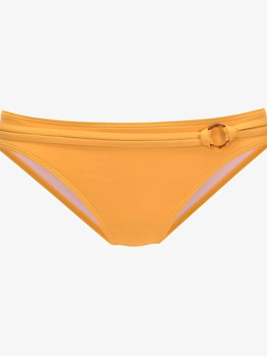 Bas de maillot de bain à ceinture fantaisie et anneau décoratif