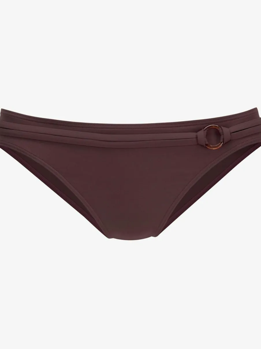 Bas de maillot de bain à ceinture fantaisie et anneau décoratif