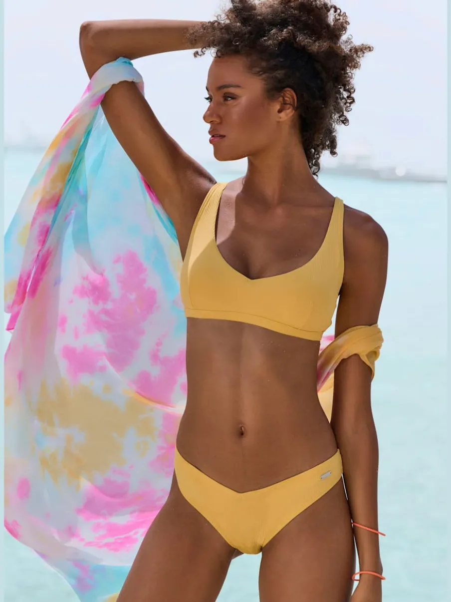 Bas de maillot de bain échancré avec ceinture en V devant
