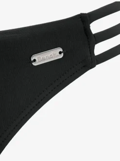 Bas de maillot de bain échancré avec détails en microfibre douce