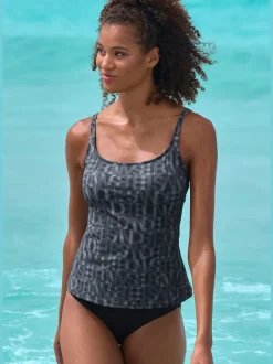 Bas de maillot de bain classique avec empiècements en polyamide recyclé