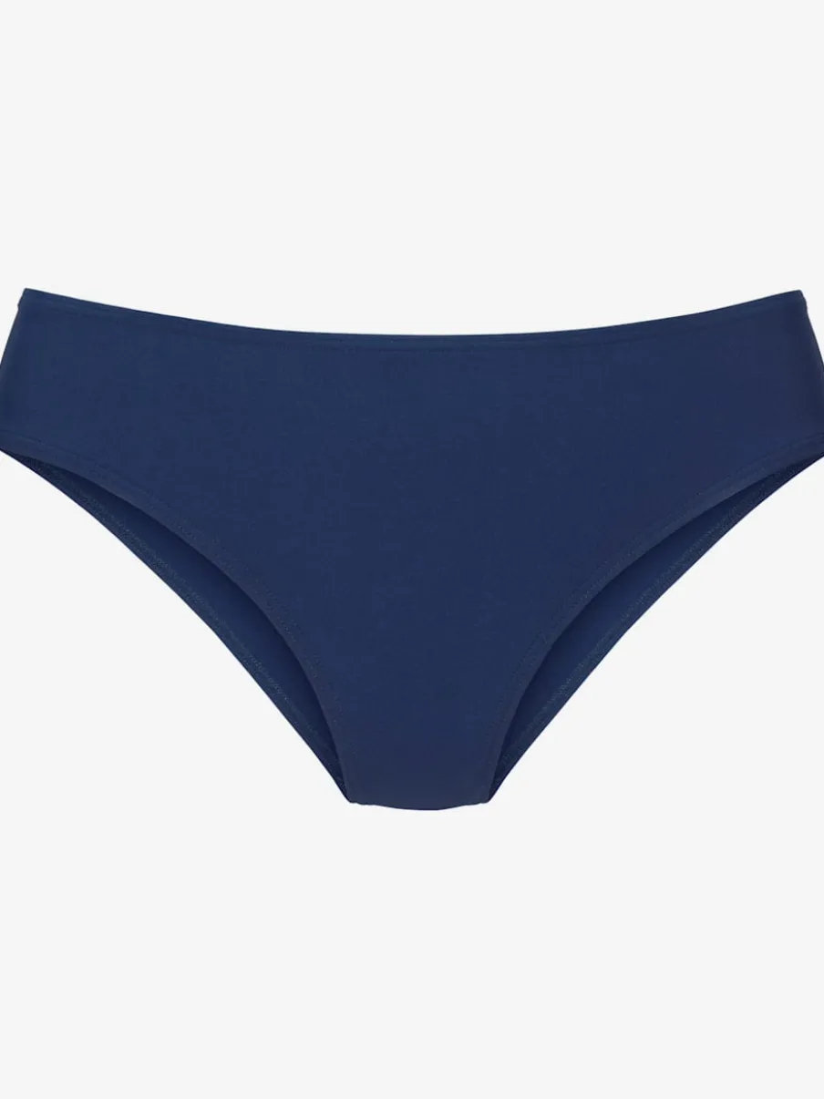 Bas de maillot de bain classique à enfiler avec élastique et empiècements en polyamide recyclé