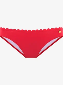 Bas de maillot de bain classique en microfibre douce avec bordure cocotte