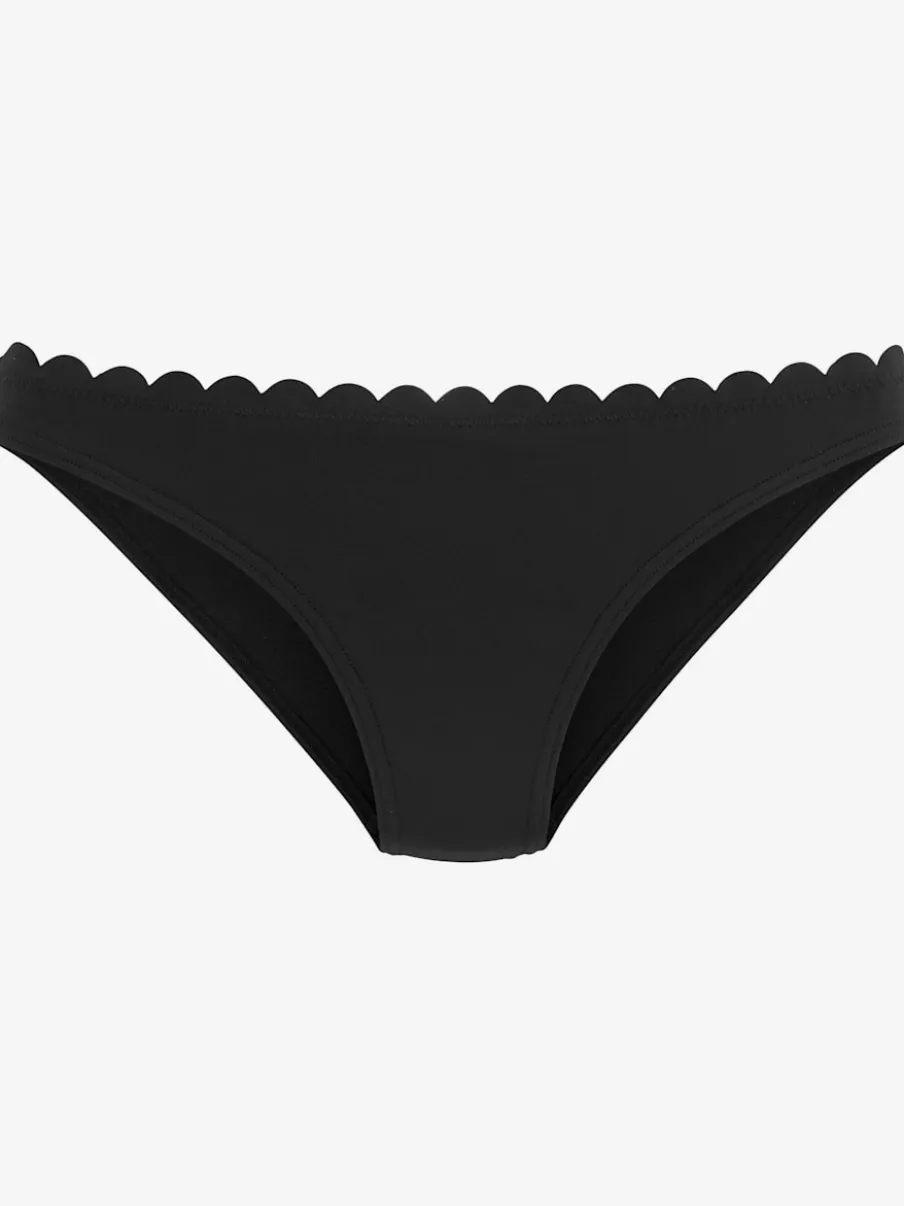 Bas de maillot de bain classique en microfibre douce avec bordure cocotte