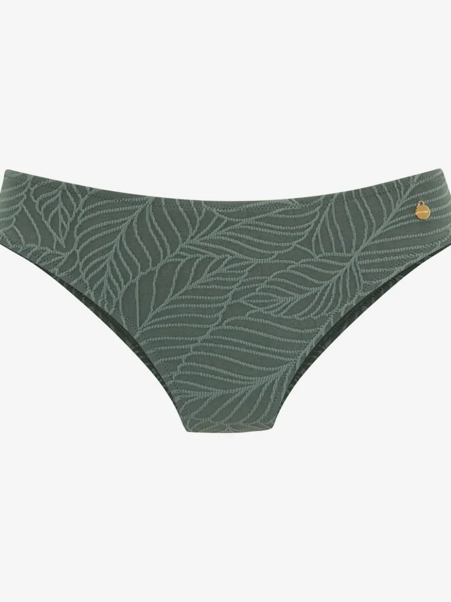 Bas de maillot de bain à coupe classique avec tissu structuré