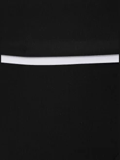 Bas de maillot de bain coupe haute avec passepoil contrasté et ceinture à revers