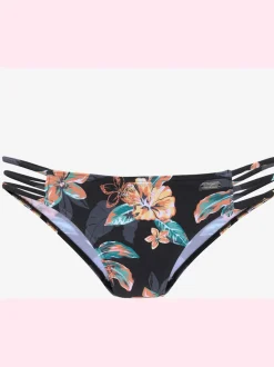 Bas de maillot de bain à design floral avec trois rubans