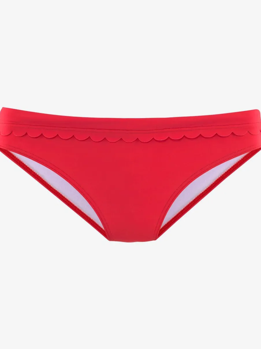 Bas de maillot de bain en microfibre douce avec bords ondulés