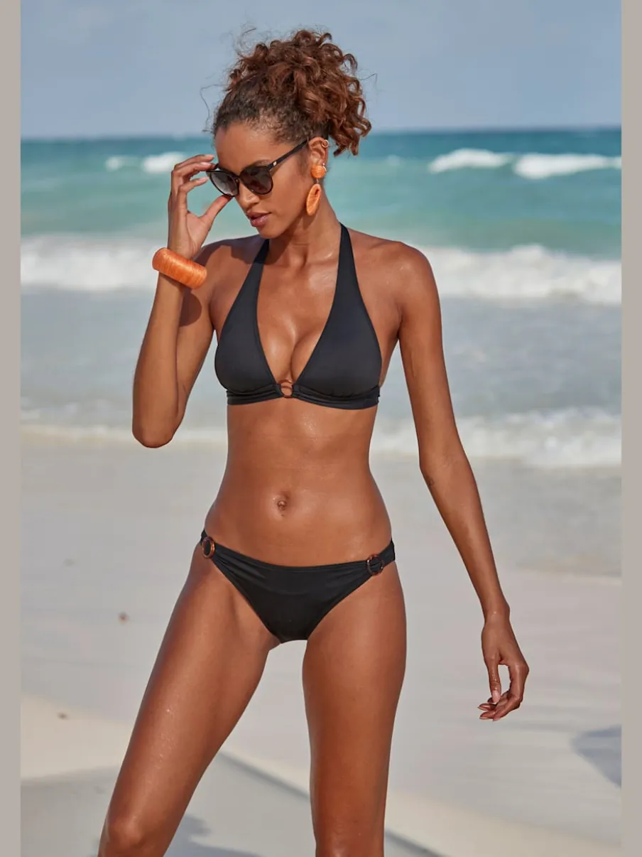 Bas de maillot de bain en microfibre douce à lanières réglables