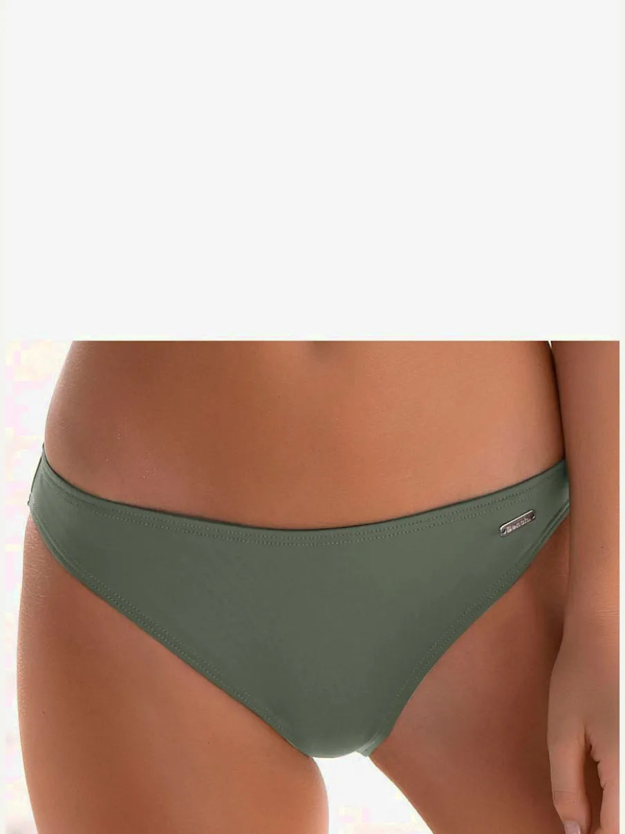 Bas de maillot de bain en microfibre douce à coupe classique avec doublure polyester
