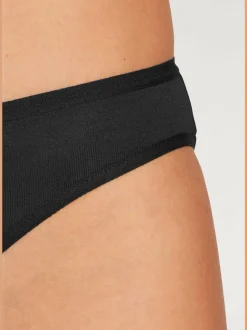 Bas de maillot de bain finitions élastiques et plates à la taille et aux échancrures