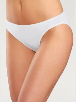 Bas de maillot de bain finitions élastiques et plates à la taille et aux échancrures