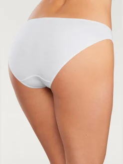 Bas de maillot de bain finitions élastiques et plates à la taille et aux échancrures