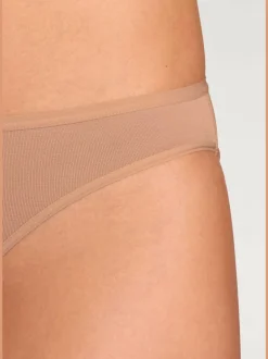 Bas de maillot de bain finitions élastiques et plates à la taille et aux échancrures