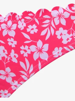 Bas de maillot de bain à fleurs avec coupe classique en microfibre douce