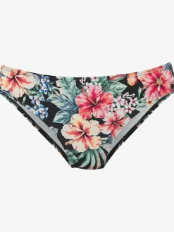 Bas de maillot de bain floral à coupe classique en polyamide recyclé